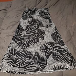 MATTY M tropical floor length skirt